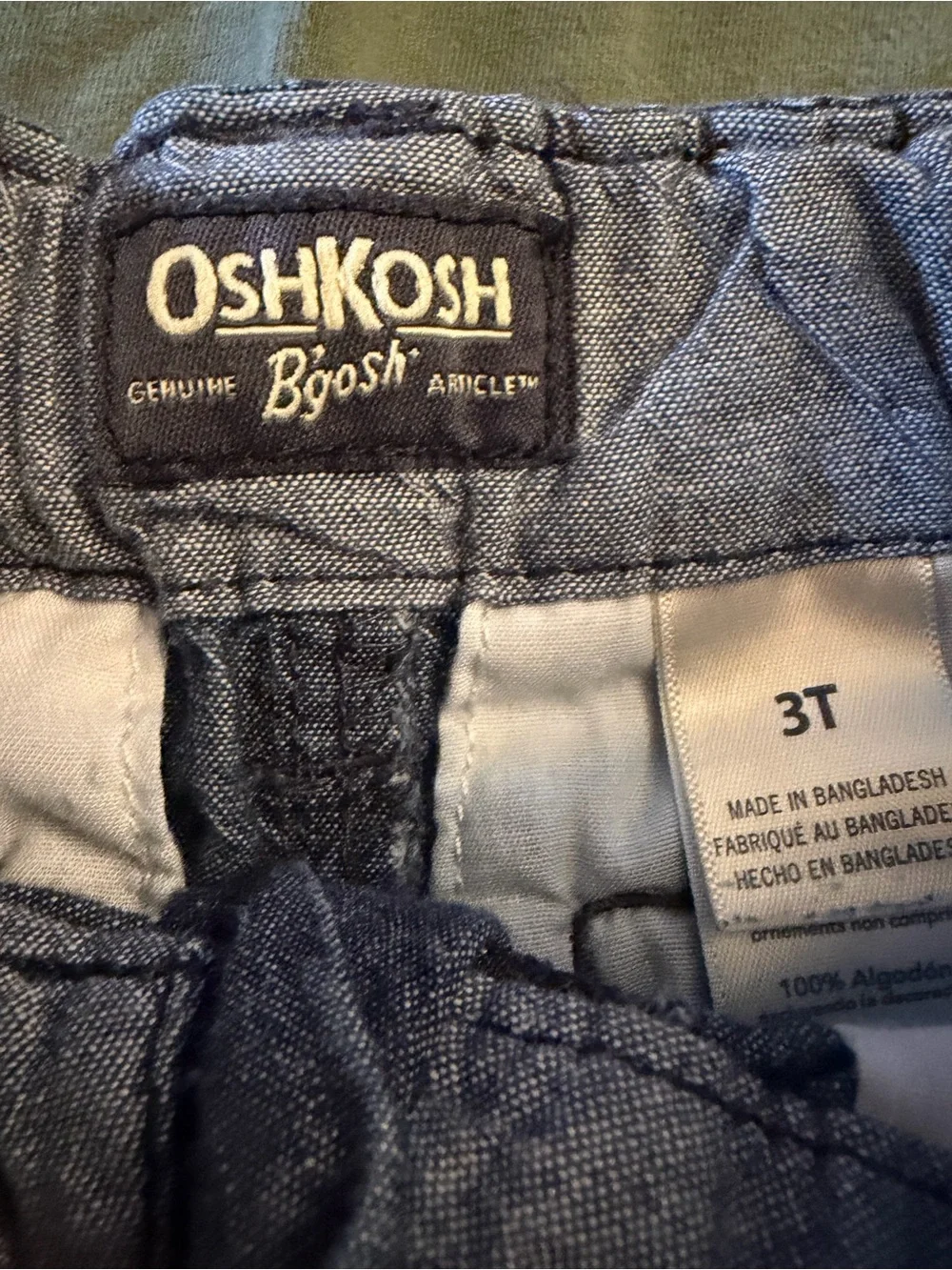 OshKosh Mr. Fix It Tool Tee & Denim Shorts - Green & Blue